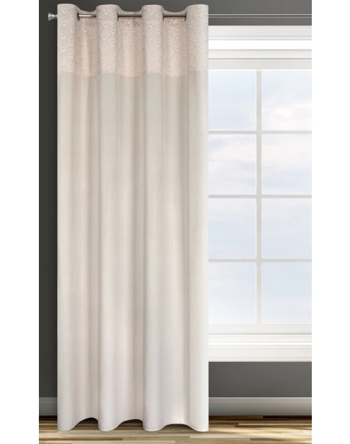Zdjęcie: Zasłona gotowa D91 Agnes 140x250 cm kremowy EUROFIRANY