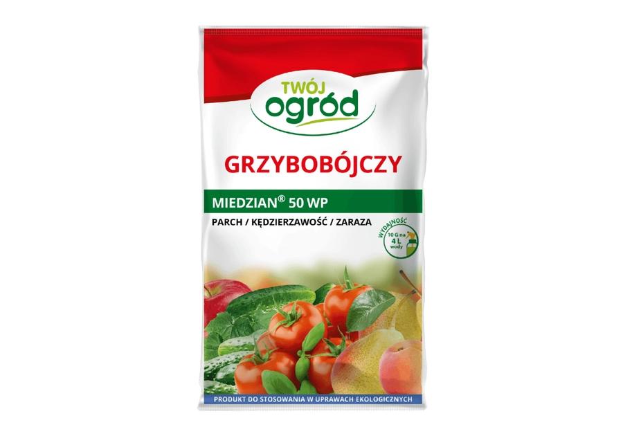 Zdjęcie: Środek grzybobójczy Miedzian 50 WP 10 g TWÓJ OGRÓD