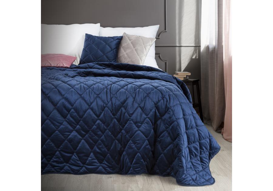 Zdjęcie: Narzuta dekoracyjna Amareta 200x220 cm cm granatowa EUROFIRANY
