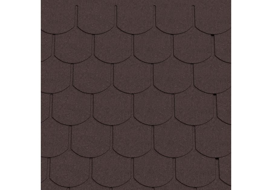 Zdjęcie: Gont bitumiczny Patio Karpiówka brązowy MATIZOL