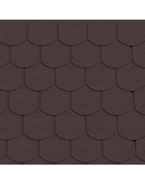 Zdjęcie: Gont bitumiczny Patio Karpiówka brązowy MATIZOL