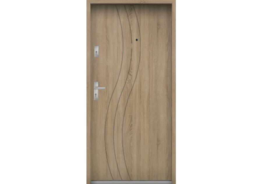 Zdjęcie: Drzwi wejściowe do mieszkań Bastion N-07 Sonoma 80 cm (NW) prawe ODP KR CENTER
