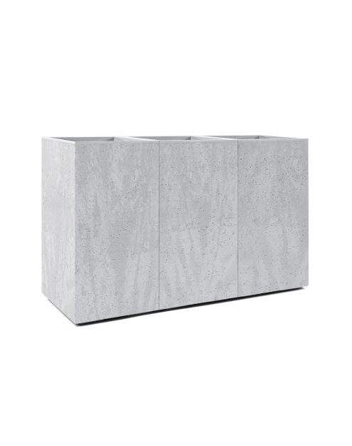 Zdjęcie: Kwietnik Karo 900x300x600 mm beton recycled, szary beton LAMELA