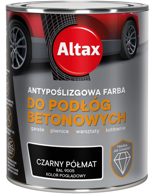 Zdjęcie: Farba do podłóg betonowych 0,75 L czarny półmat ALTAX