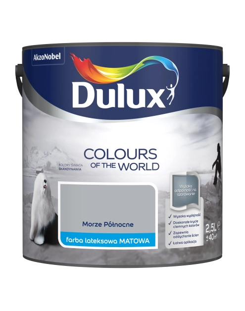 Zdjęcie: Farba do wnętrz Kolory Świata 2,5 L Morze Północne DULUX
