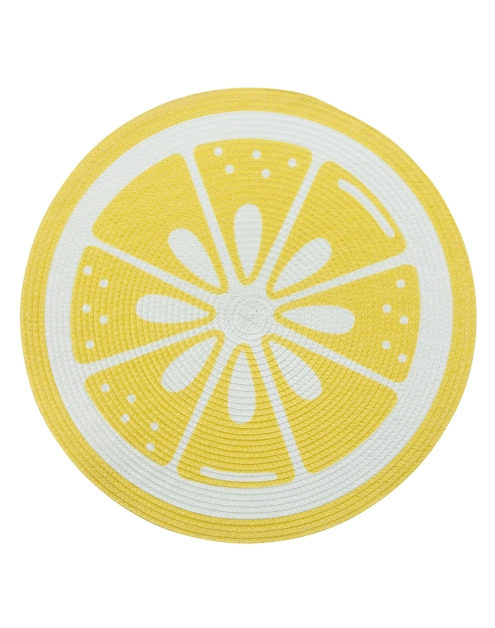 Zdjęcie: Mata słomkowa Tropicana okrągła średnica 38 cm dekoracja cytryna ALTOM DESIGN