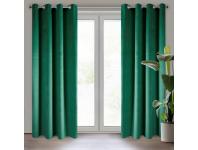 Zdjęcie: Zasłona gotowa Pierre 140x250 cm ciemnozielony EUROFIRANY