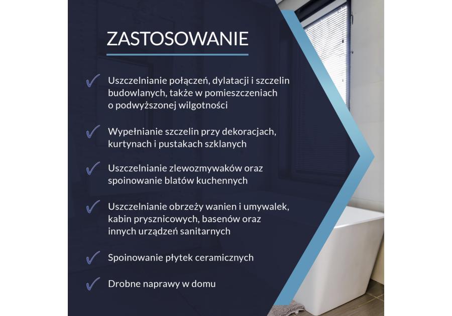 Zdjęcie: Silikon sanitarny brązowy 280 ml TYTAN PROFESSIONAL