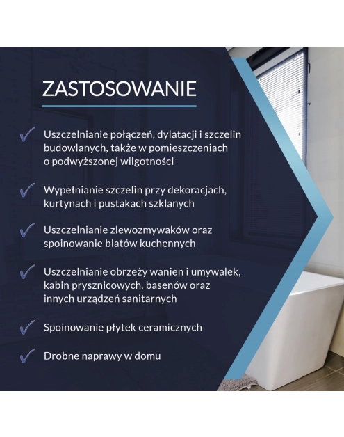 Zdjęcie: Silikon sanitarny brązowy 280 ml TYTAN PROFESSIONAL