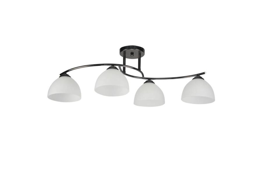 Zdjęcie: Lampa sufitowa Gracja czarny perłowy 4x40 W E27 klosz biały CANDELLUX