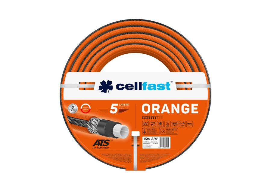 Zdjęcie: Wąż ogrodowy Orange 3/4" 15 m CELLFAST