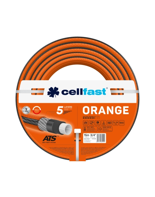 Zdjęcie: Wąż ogrodowy Orange 3/4" 15 m CELLFAST