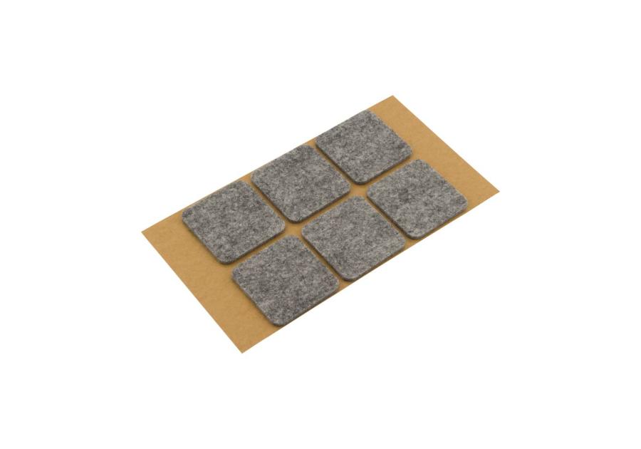 Zdjęcie: Podkładki filcowe samoprzylepne szare 40x40 mm METRO