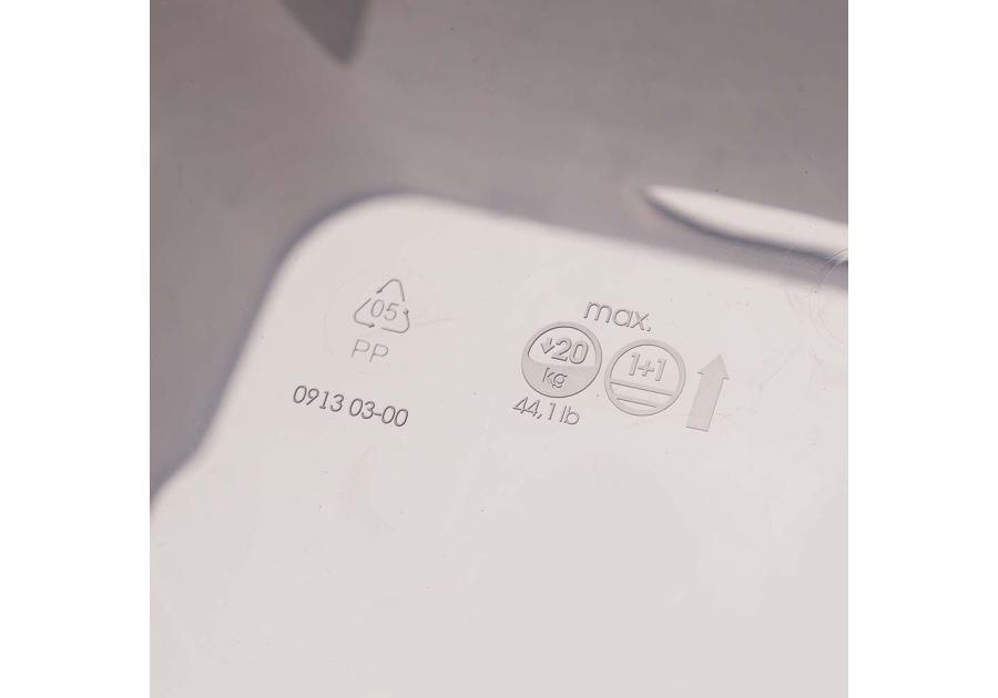 Zdjęcie: Pojemnik lifestyle-box lotta 12 L crystal grey transparent KEEEPER