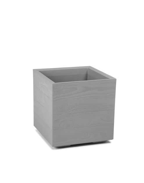 Zdjęcie: Kwietnik Karo 300x300x300 mm deska recycled, szary LAMELA