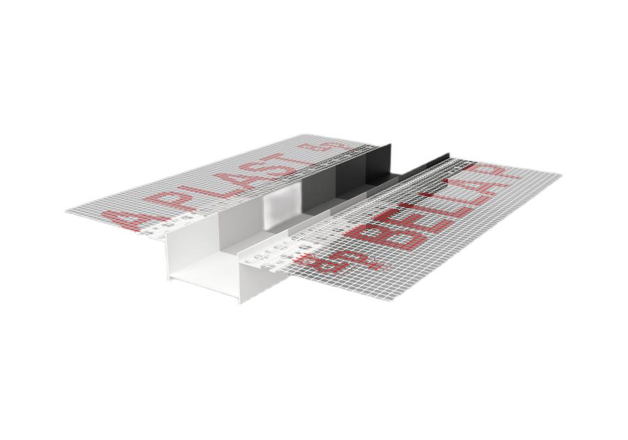 Zdjęcie: Listwa do boniowania PVC z siatką BP11 H5RS L300 biała BELLA PLAST