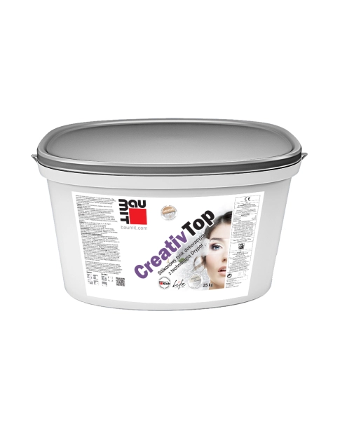Zdjęcie: Tynk dekoracyjny CreativTop Vario - kolor biały Life 0019 - 25 kg BAUMIT