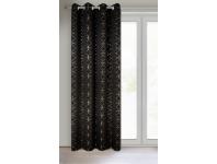 Zdjęcie: Zasłona gotowa Abella 135x250 cm czarny EUROFIRANY