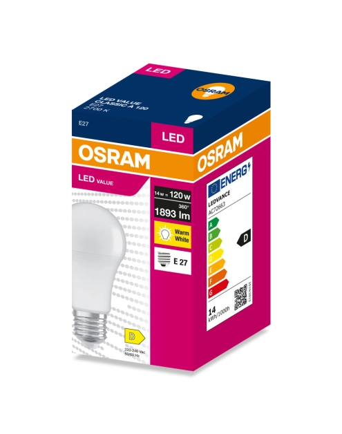 Zdjęcie: Lampa LED Value Classic A 120 14 W 2700K E27 OSRAM