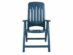 Fotel 5-pozycyjny plastikowy zieleń leśna OŁER