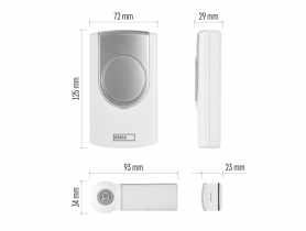 Dzwonek bezprzewodowy DC 980983, 3xAA EMOS