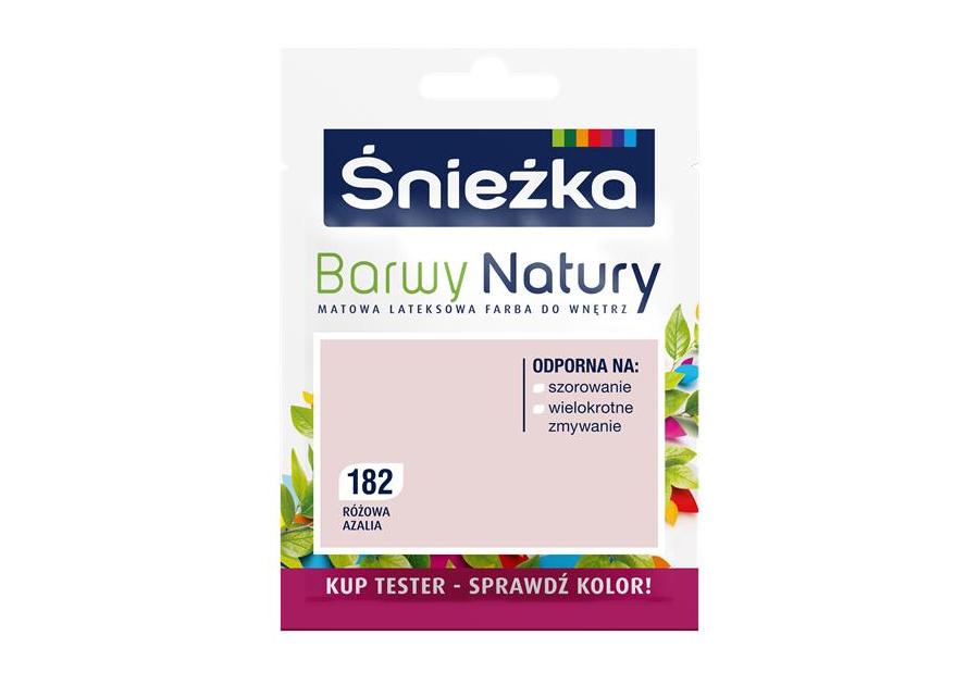 Zdjęcie: Tester koloru Barwy Natury różowa azalia 182 25 ml ŚNIEŻKA