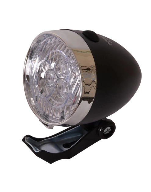 Zdjęcie: Lampka rowerowa przednia Retro Style 3Led czarny BOTTARI