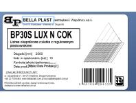 Zdjęcie: Listwa PVC startowa, okapnikowa, podtynkowa z siatką i z regulowaną półką BP30 S LUX N BELLA PLAST