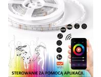 Zdjęcie: Pasek WiFi 5 m 4000K+RGB IP65 music Tuya POLUX