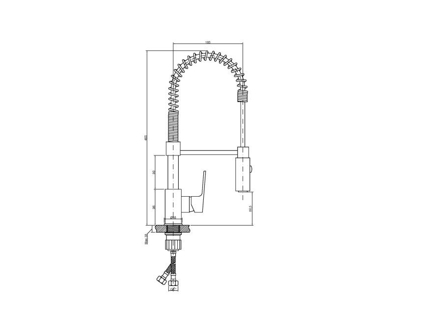 Zdjęcie: Bateria zlewozmywakowa Dokos chrom INVENA