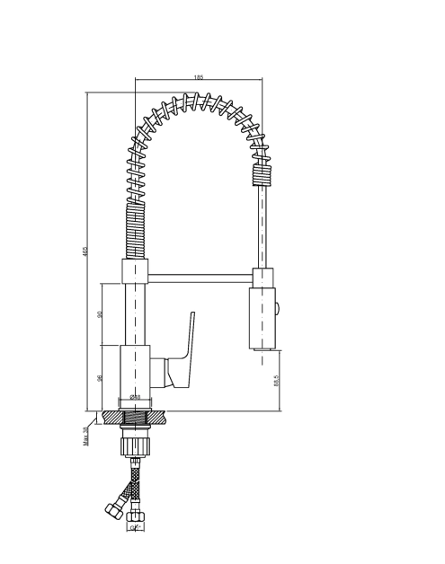 Zdjęcie: Bateria zlewozmywakowa Dokos chrom INVENA