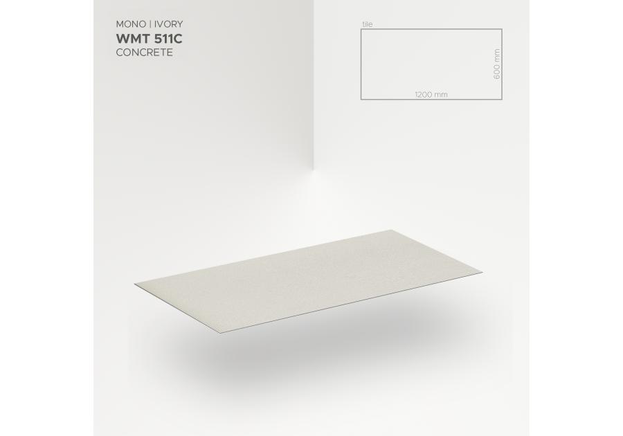 Zdjęcie: Panel Tiles Mono Ivory WMT 511C 4 mm MODEE