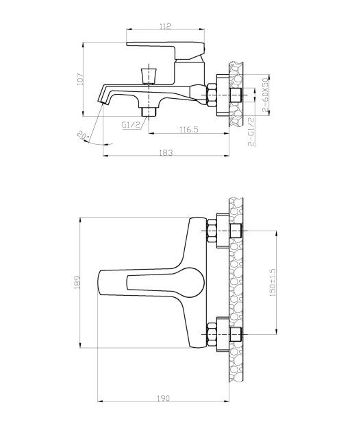 Zdjęcie: Bateria wannowa Fira czarny INVENA