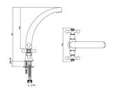 Zdjęcie: Bateria umywalkowo-zlewkozmywakowa Roma chrom INVENA