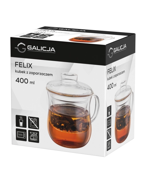 Zdjęcie: Kubek z zaparzaczem Felix 400 ml 40062 GALICJA