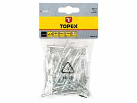 Nity aluminiowe 3.2 x 8 mm, 50 sztuk TOPEX