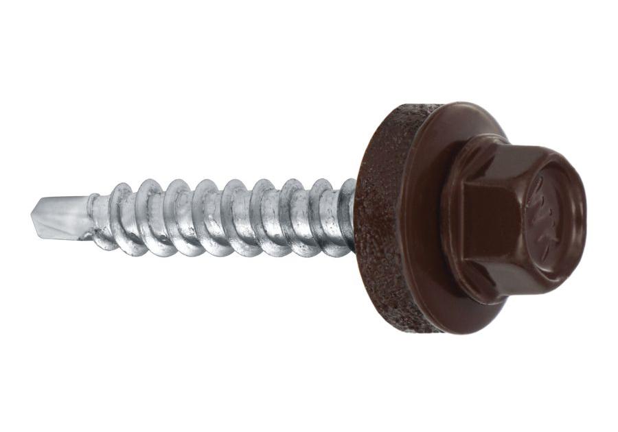 Zdjęcie: Wkręty do blachy farmery 4,8x55 mm brązowe WKRĘT-MET