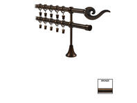 Zdjęcie: Karnisz podwójny Victoria fi 19 mm - 480 cm bronze fuego KARWEL