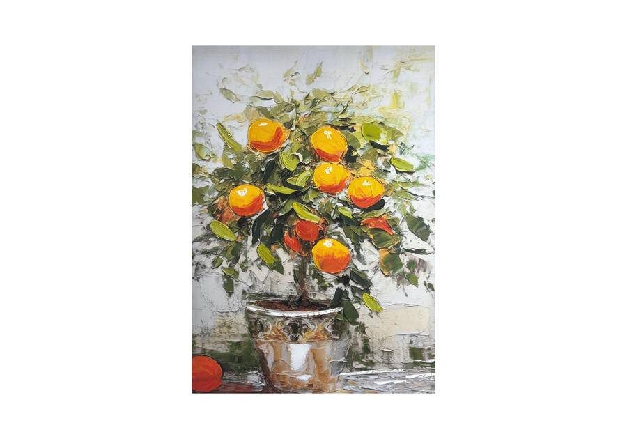 Zdjęcie: Obraz Painting 70x100 cm Oranges STYLER