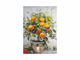 Obraz Painting 70x100 cm Oranges STYLER