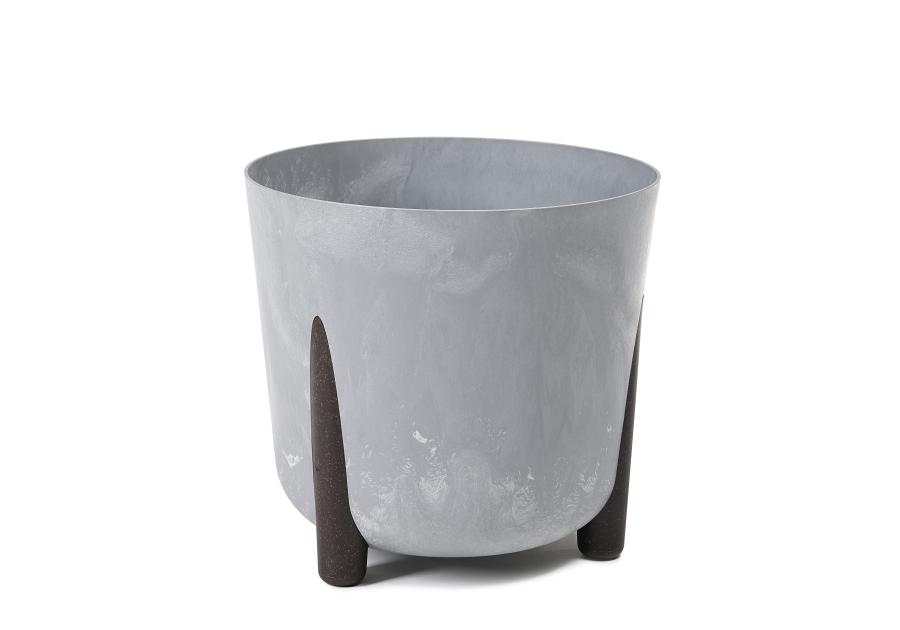 Zdjęcie: Donica Frida 260 mm Eco recycled, szary beton LAMELA