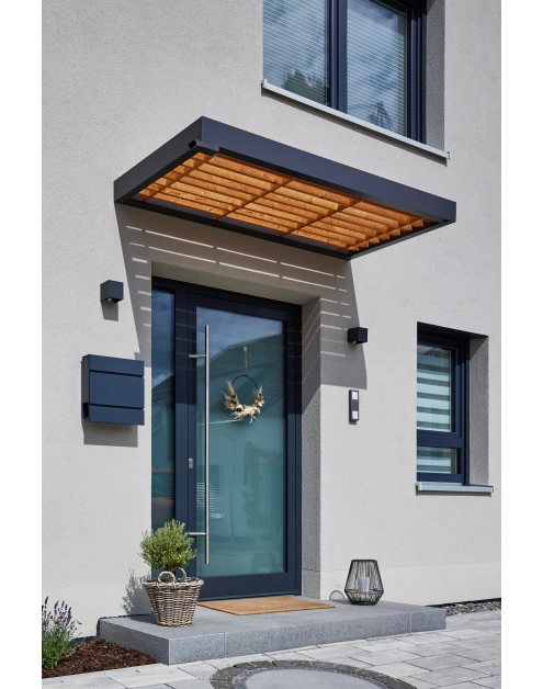 Zdjęcie: Zadaszenie BS Timber antracyt 1600x900x125 mm GUTTA