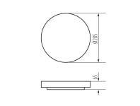 Zdjęcie: Oprawa LED KB Laht plafon 16 W KINGBERRY