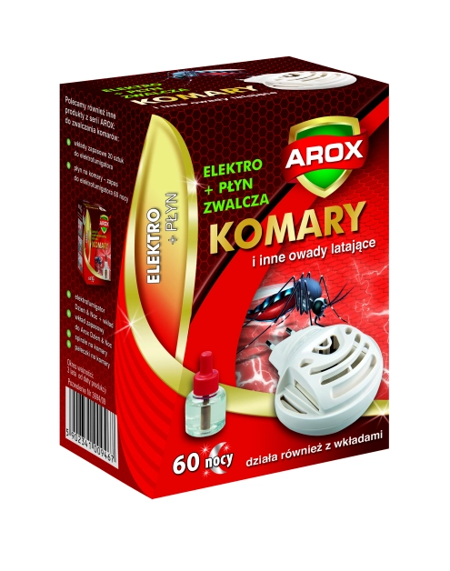 Zdjęcie: Elektrofumigator dwufunkcyjny + płyn Arox 1 szt. AGRECOL