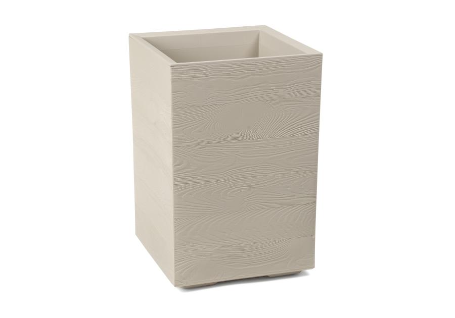 Zdjęcie: Kwietnik Karo 400x400x600 mm deska recycled, beżowy LAMELA