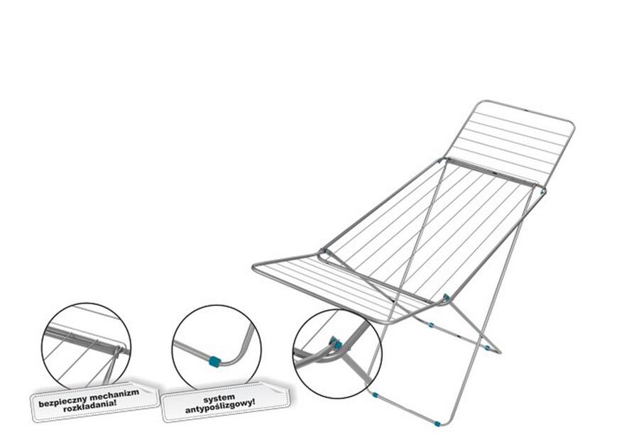 Zdjęcie: Suszarka balkonowa X polska srebrna Mario PUCUŚ
