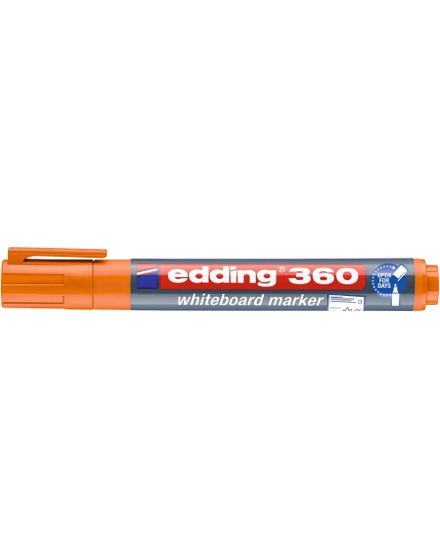 Zdjęcie: Marker Edding 360 do tablic suchościeralnych pomarańczowy DMS