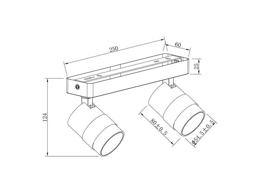 Zdjęcie: Spot czarny Anillo 2 LIGHT PRESTIGE