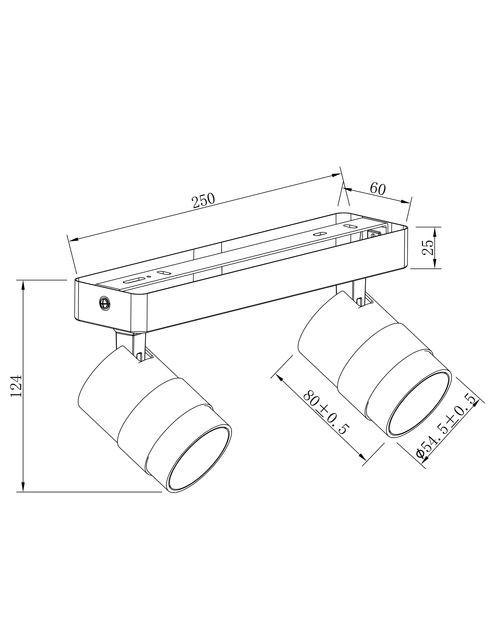 Zdjęcie: Spot czarny Anillo 2 LIGHT PRESTIGE