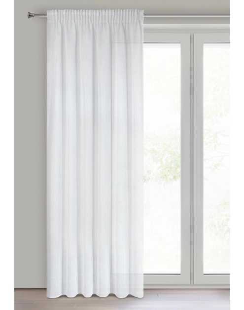 Zdjęcie: Firana gotowa Viola na taśmie 140x270 cm biały EUROFIRANY